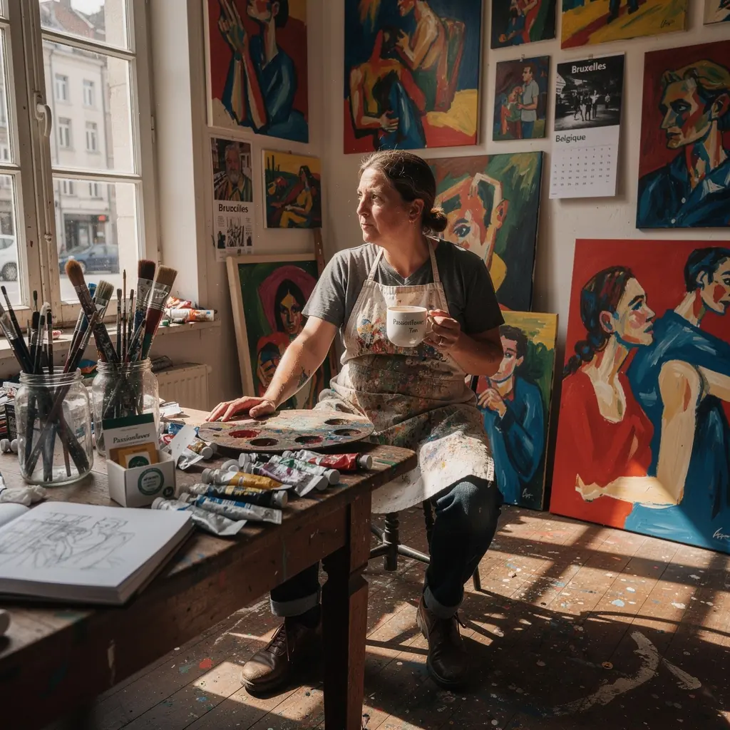 Tasse de thГ© fumante avec une ambiance relaxante en soirГ©e.